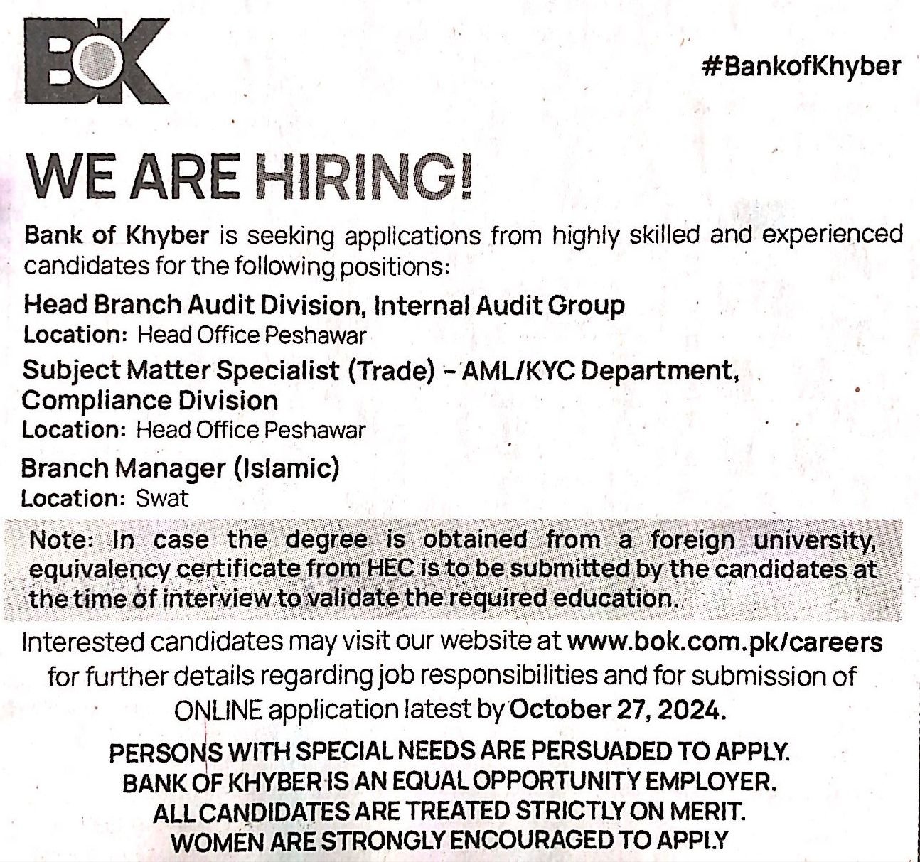 Head Branch Audit Division